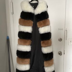Faux fur vest